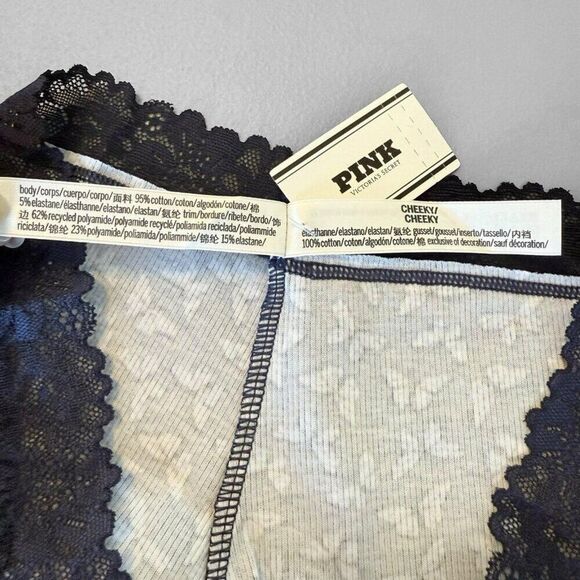 Victoria's Secret PINK Cheeky Lace Panties Womens Medium M LOT OF 4 VS Panty - Picture 8 of 8